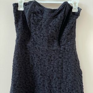 Strapless Forever 21 Sun Dress Black Lace Dress